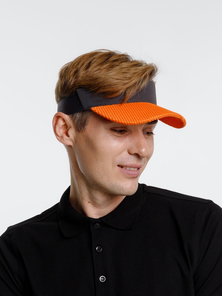 Козырек Grand Slam, темно-серый с оранжевым — изображение 10