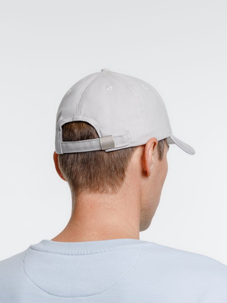Бейсболка Spiker, серая с белым — изображение 8