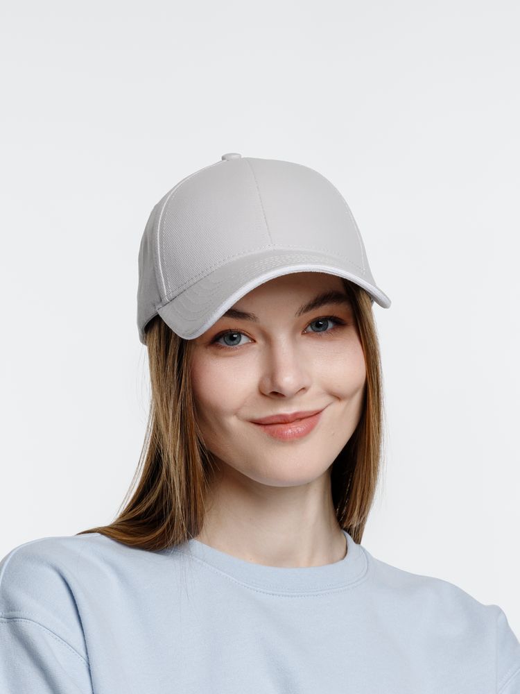 Бейсболка Spiker, серая с белым — изображение 9