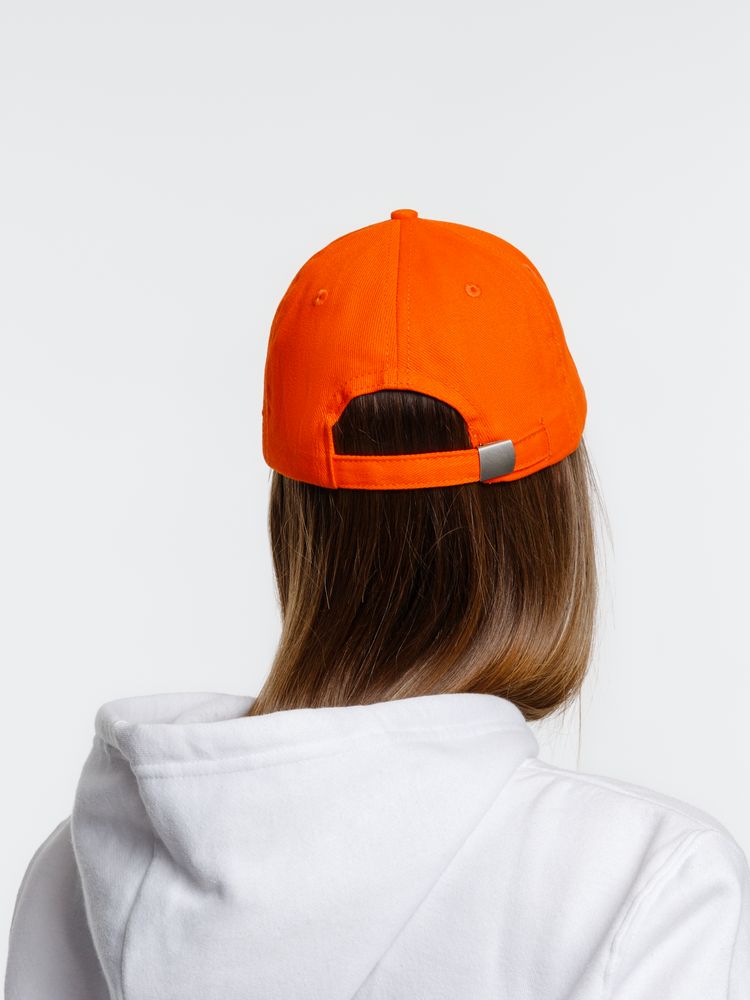 Бейсболка Spiker, оранжевая с белым — изображение 7