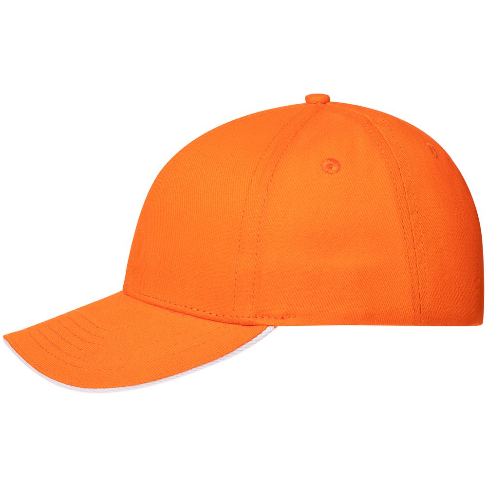 Бейсболка Spiker, оранжевая с белым — изображение 2