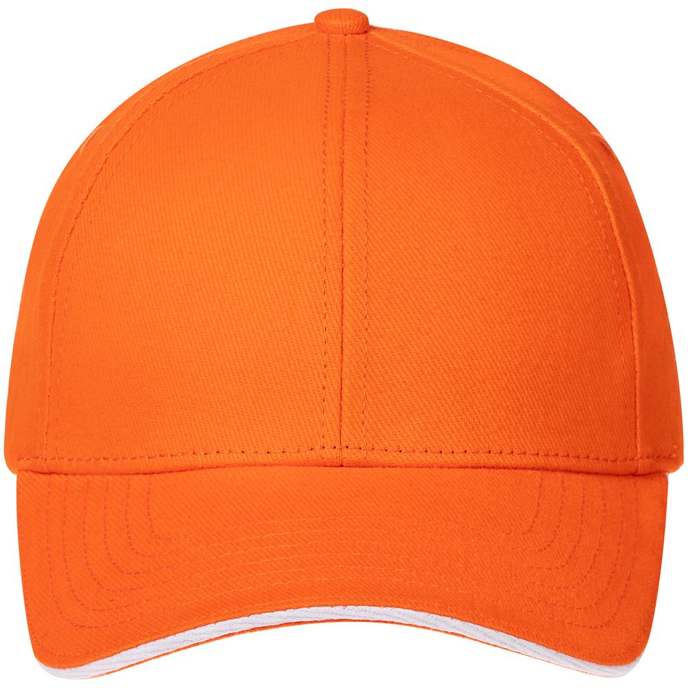 Бейсболка Spiker, оранжевая с белым — изображение 3