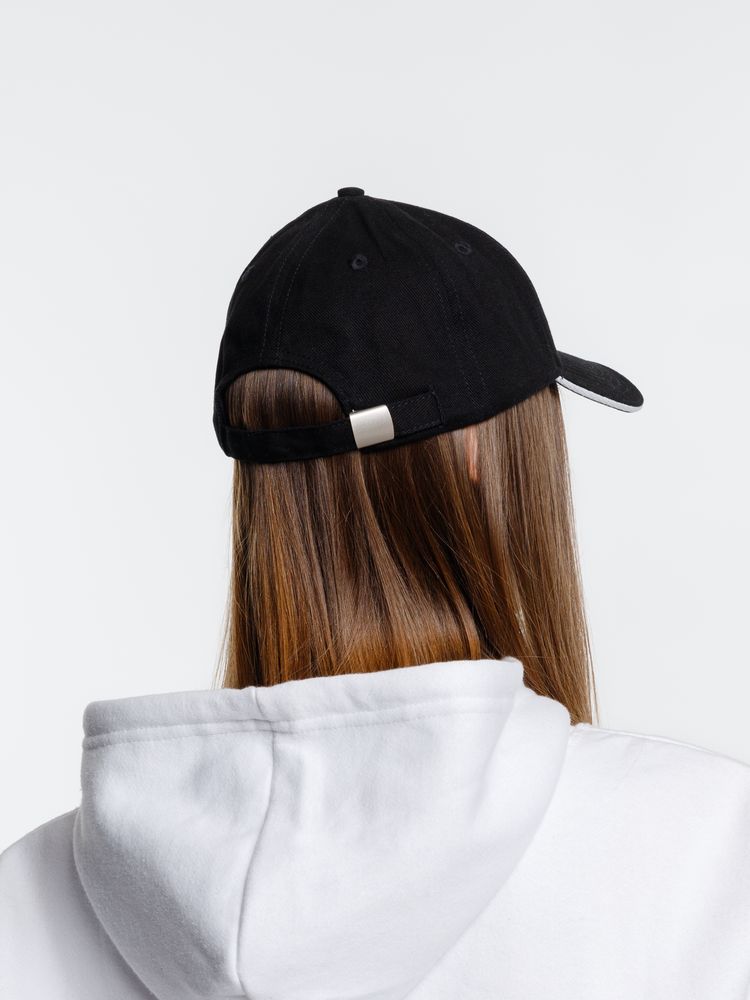 Бейсболка Spiker, черная с белым — изображение 11