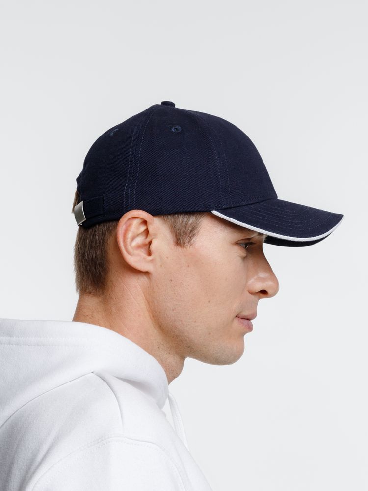 Бейсболка Spiker, темно-синяя с белым — изображение 9