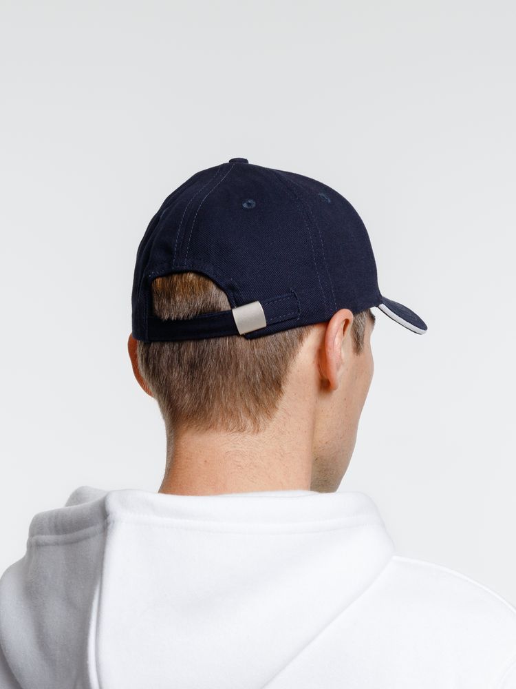 Бейсболка Spiker, темно-синяя с белым — изображение 10