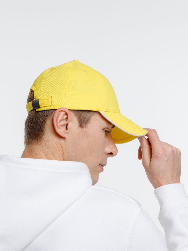 Бейсболка Spiker, желтая с белым — изображение 7