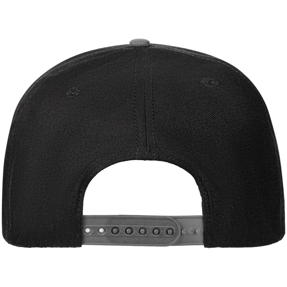 Бейсболка Foreside с прямым козырьком, черная с серым — изображение 4