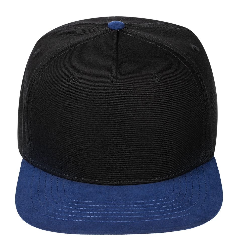Бейсболка Foreside с прямым козырьком, черная с синим — изображение 3