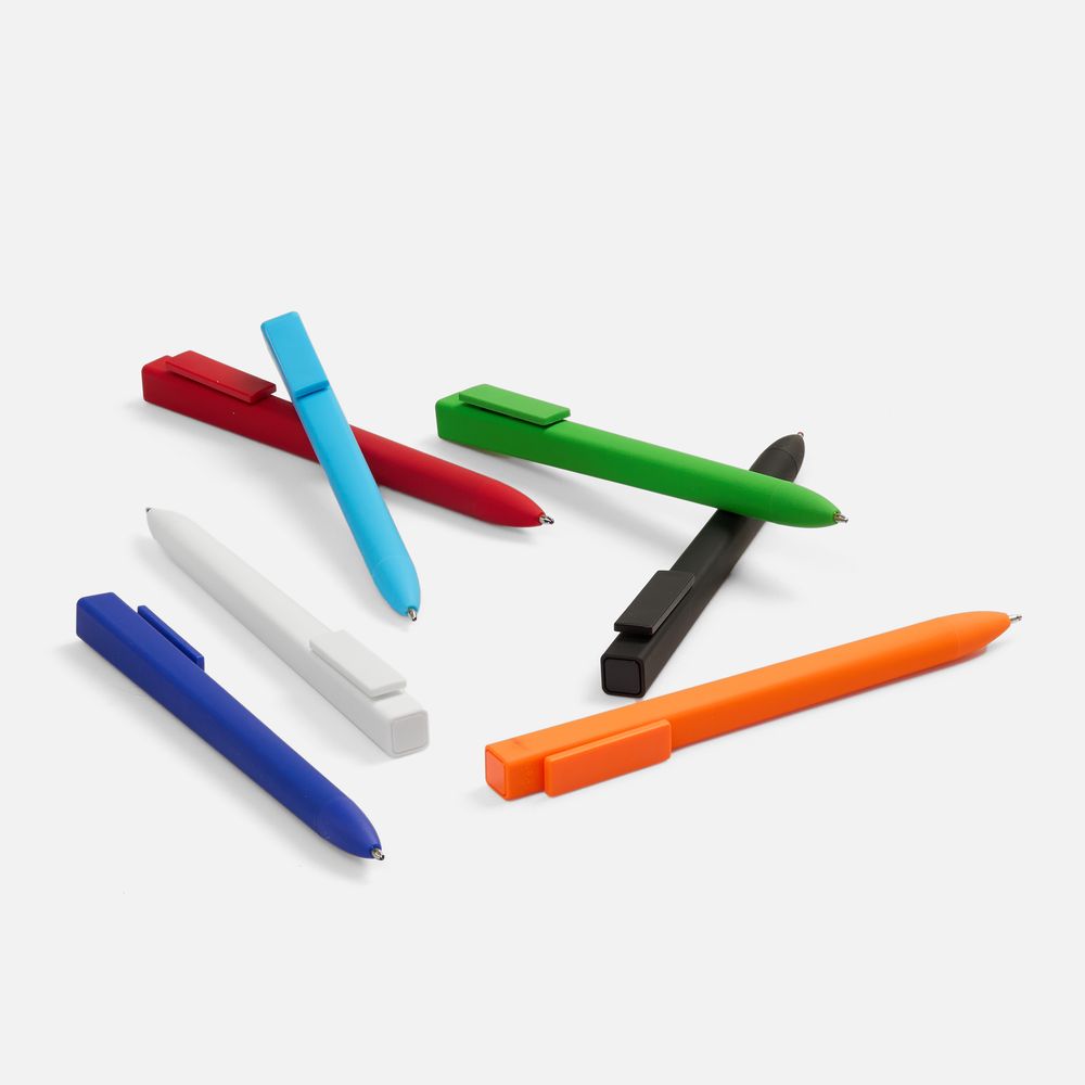 Ручка шариковая Swiper SQ Soft Touch, голубая — изображение 5