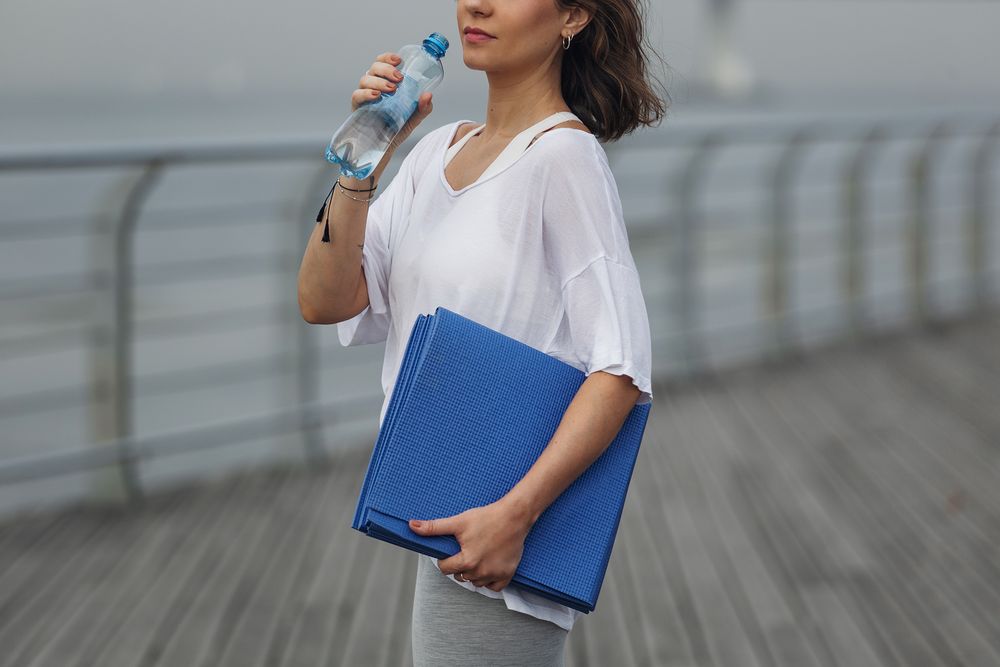 Складной коврик для занятий спортом Flatters, синий — изображение 4