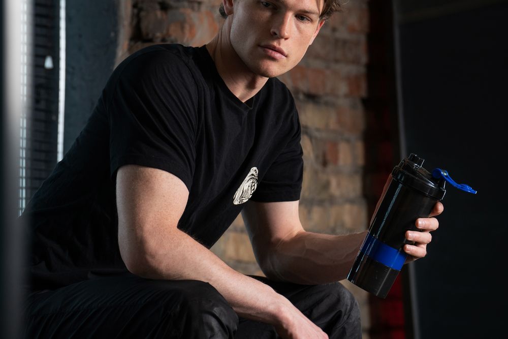 Спортивный шейкер Tonus, черно-синий — изображение 9