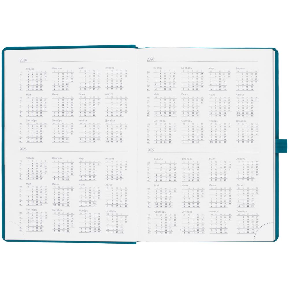 Ежедневник Favor, недатированный, бирюзовый — изображение 5