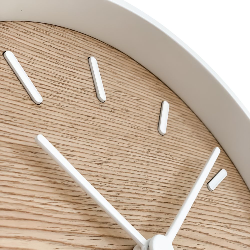 Часы настенные Kudo, беленый дуб — изображение 4