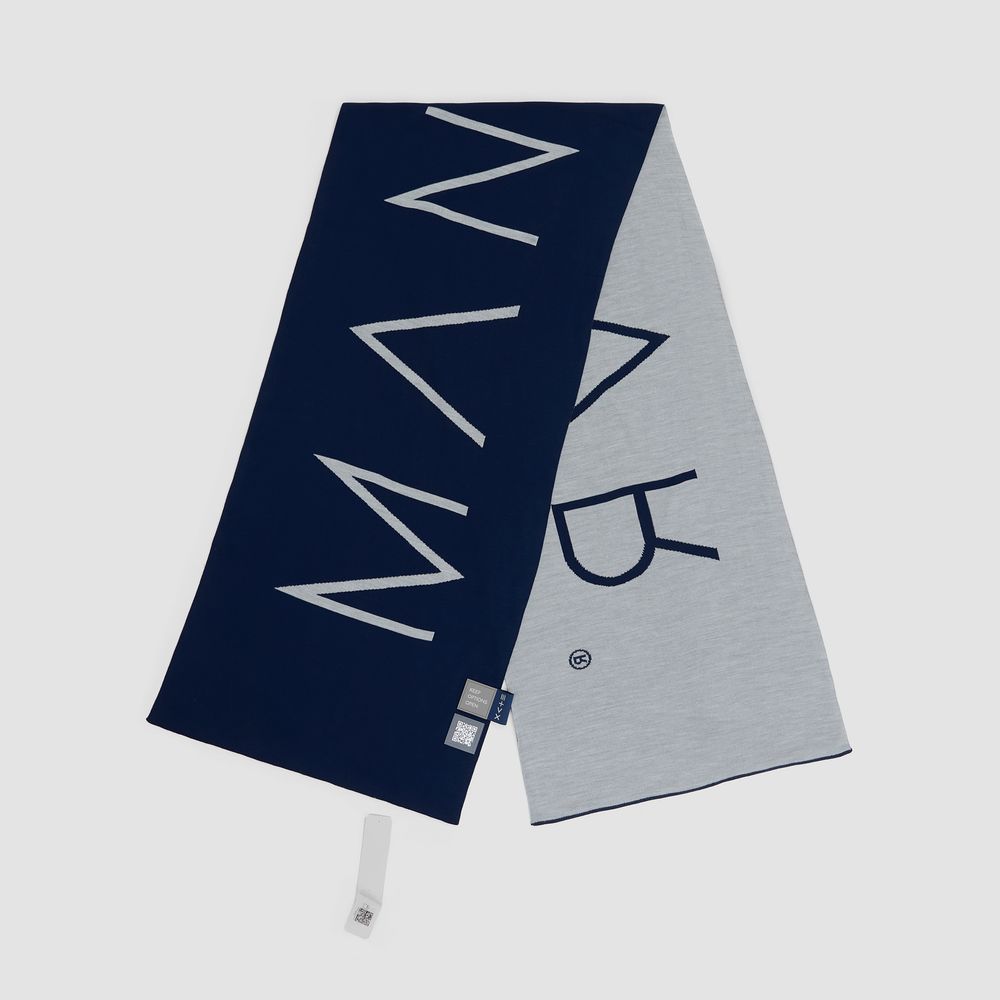 Шарф Bereg, серый с синим — изображение 3