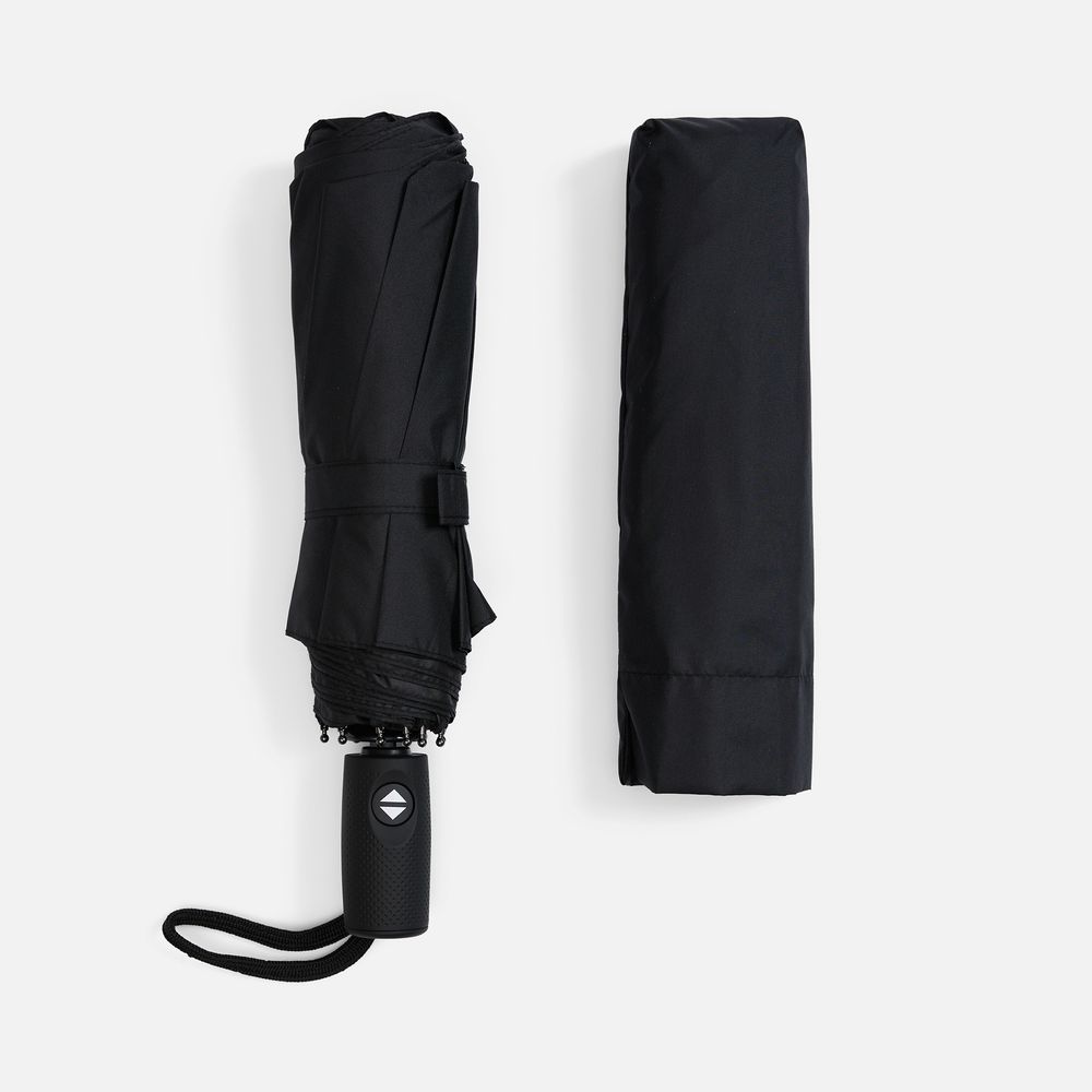 Складной зонт Dome Double с двойным куполом, черный — изображение 5