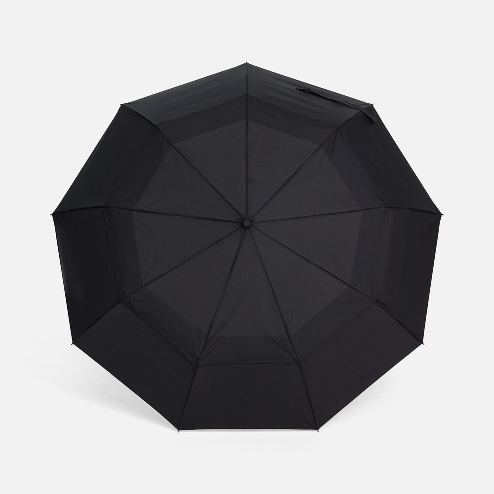 Складной зонт Dome Double с двойным куполом, черный — изображение 2