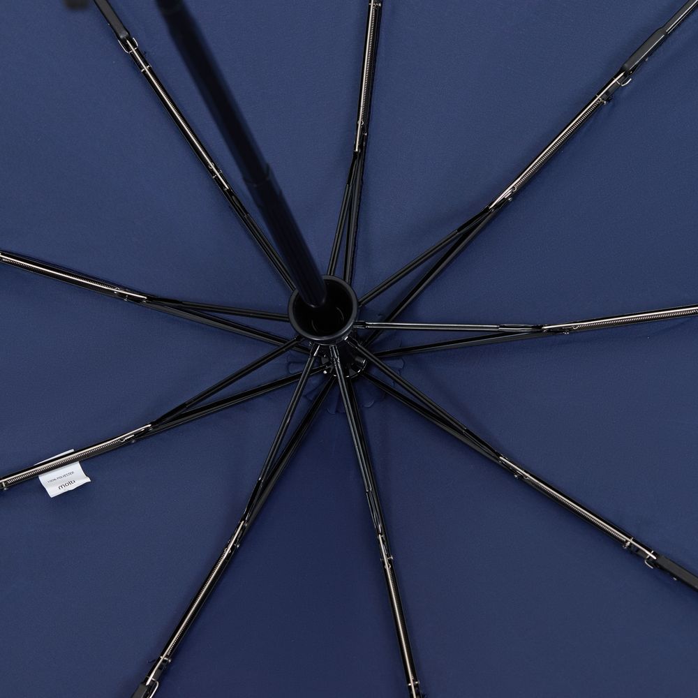 Складной зонт Dome Double с двойным куполом, темно-синий — изображение 5