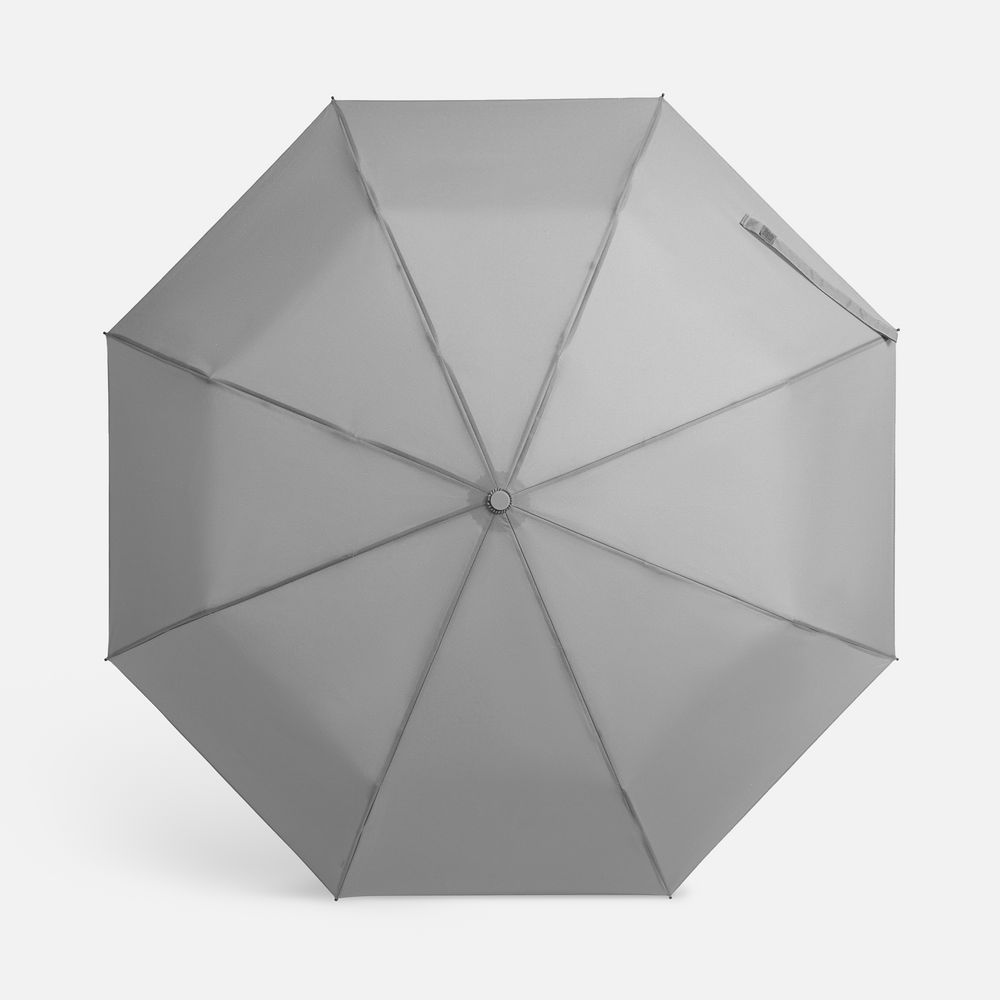 Зонт складной Hard Work с проявляющимся рисунком, серый — изображение 2