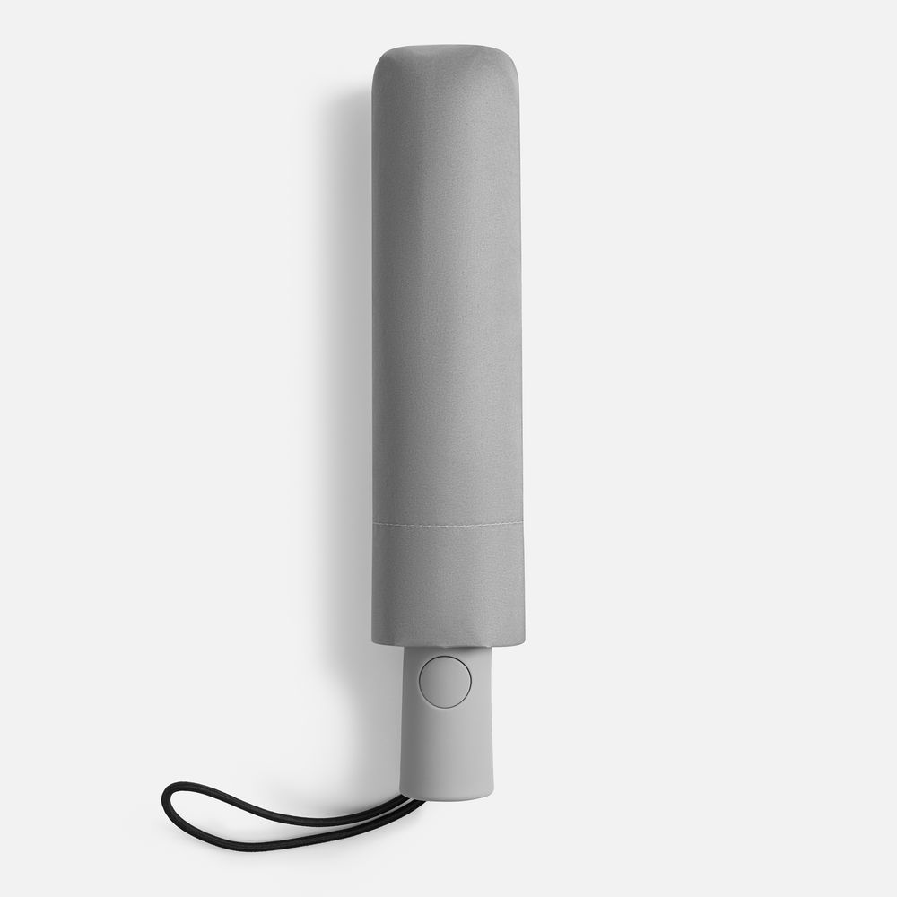 Зонт складной Hard Work с проявляющимся рисунком, серый — изображение 9