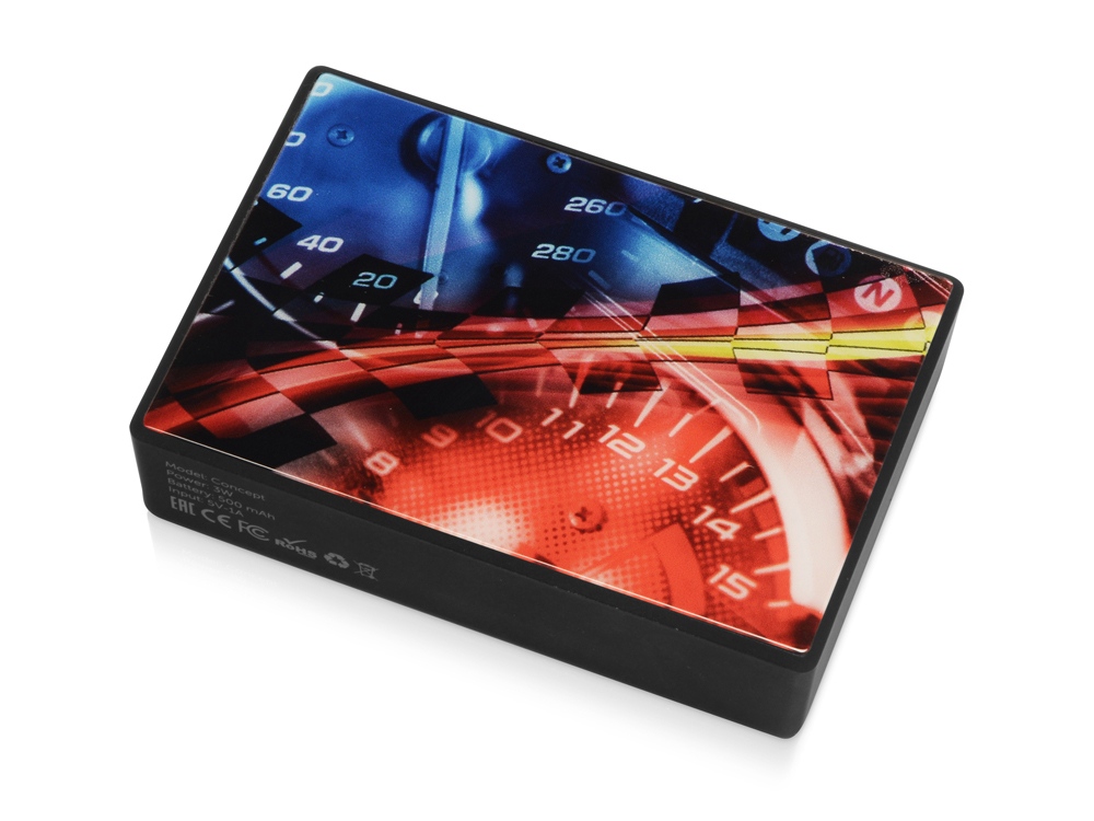 Портативная колонка Concept с полноцетной печатью, черный — изображение 10