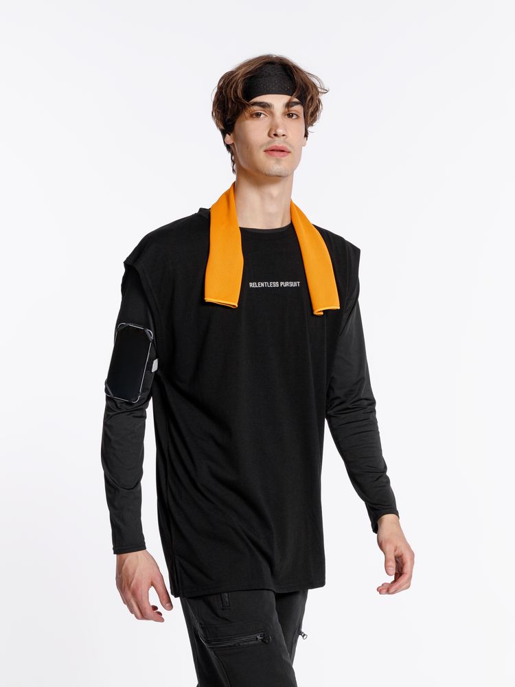 Охлаждающее полотенце Narvik в силиконовом чехле, оранжевое — изображение 5