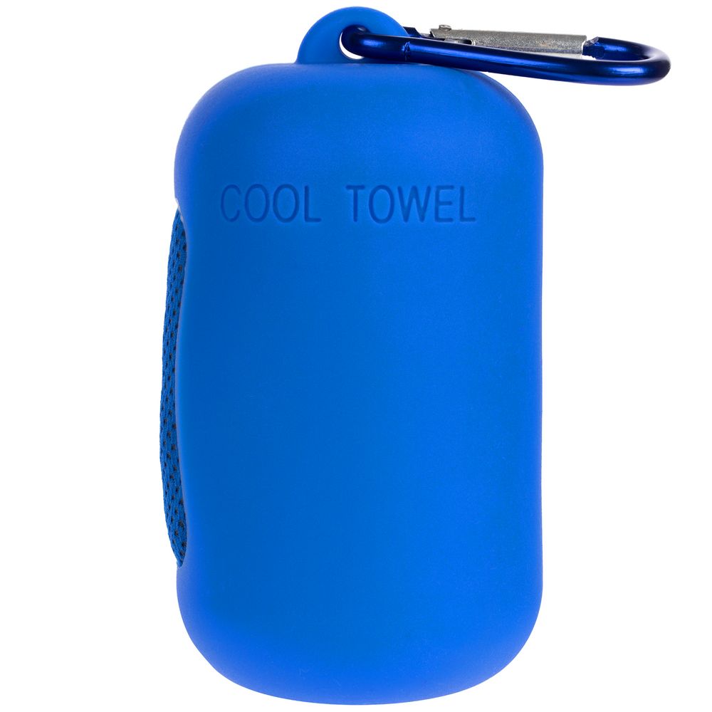 Охлаждающее полотенце Narvik в силиконовом чехле, синее — изображение 2