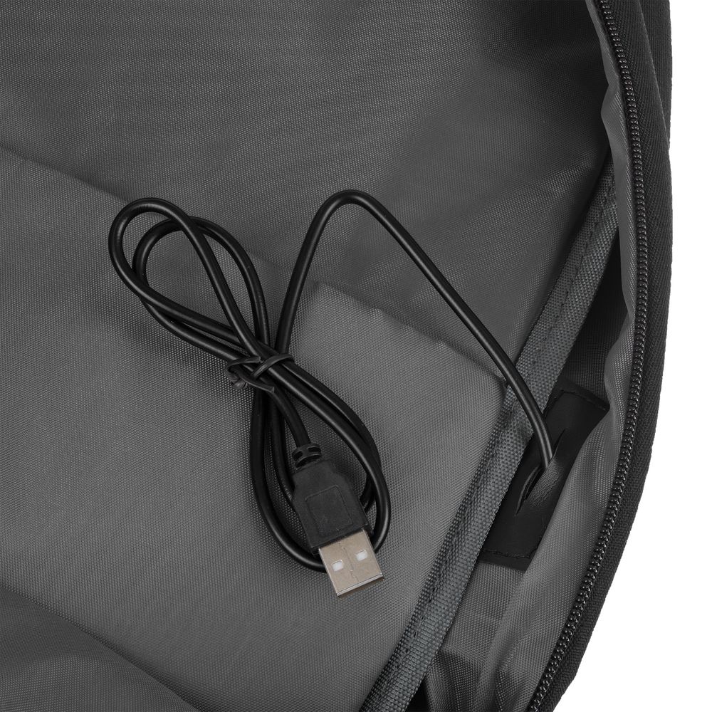 Рюкзак для ноутбука Conttori, черный меланж — изображение 12