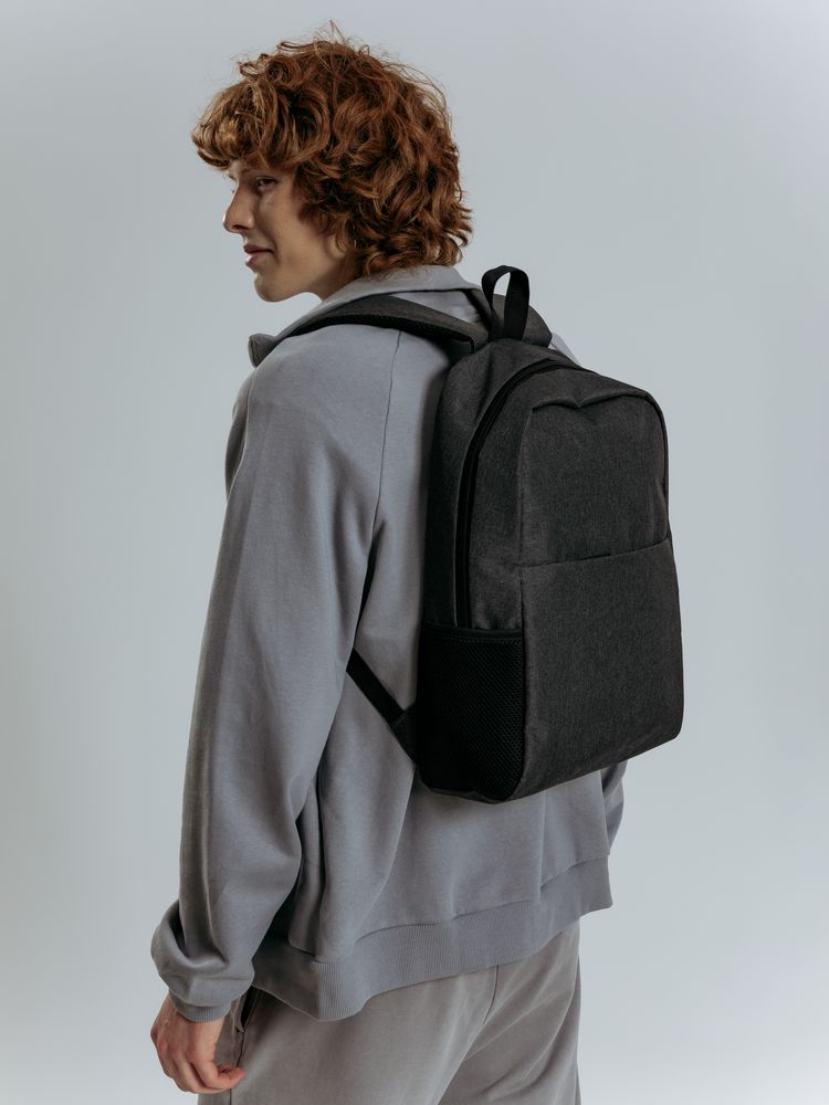 Рюкзак для ноутбука Conttori, черный меланж — изображение 15
