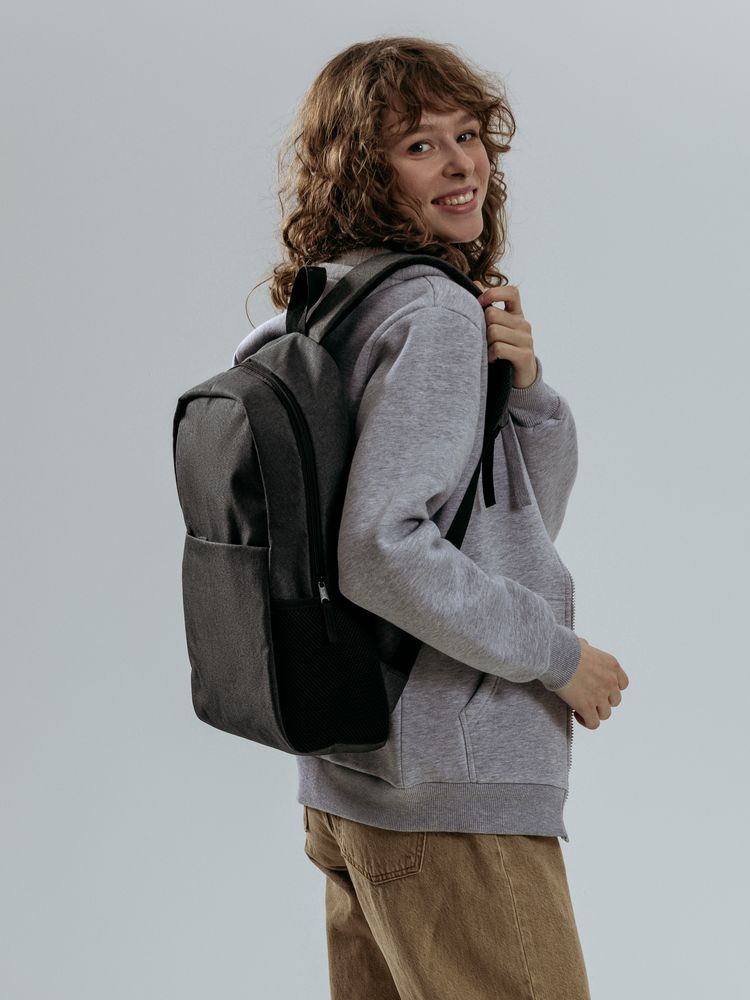Рюкзак для ноутбука Conttori, черный меланж — изображение 13