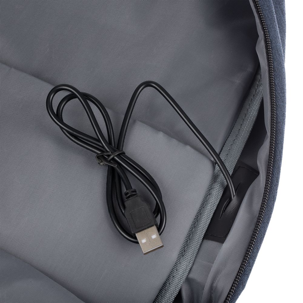 Рюкзак для ноутбука Conttori, синий меланж — изображение 12