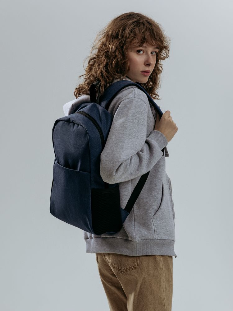 Рюкзак для ноутбука Conttori, синий меланж — изображение 14