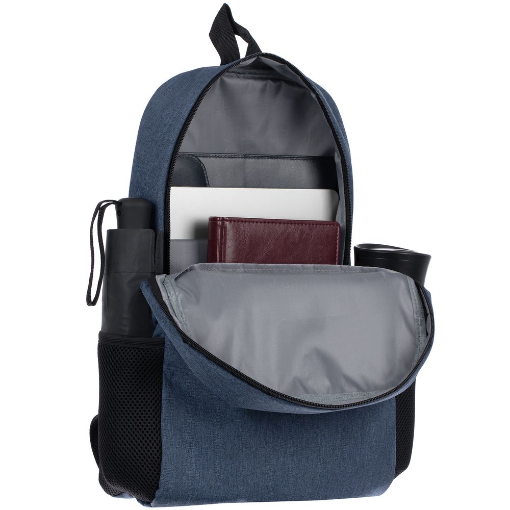 Рюкзак для ноутбука Conttori, синий меланж — изображение 6