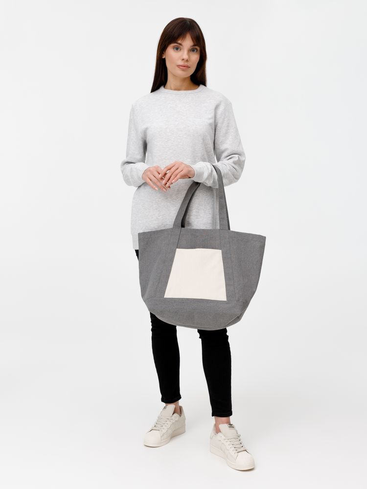 Шопер Shophop, серый с неокрашенным — изображение 11