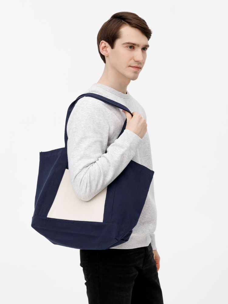 Шопер Shophop, синий с неокрашенным — изображение 10