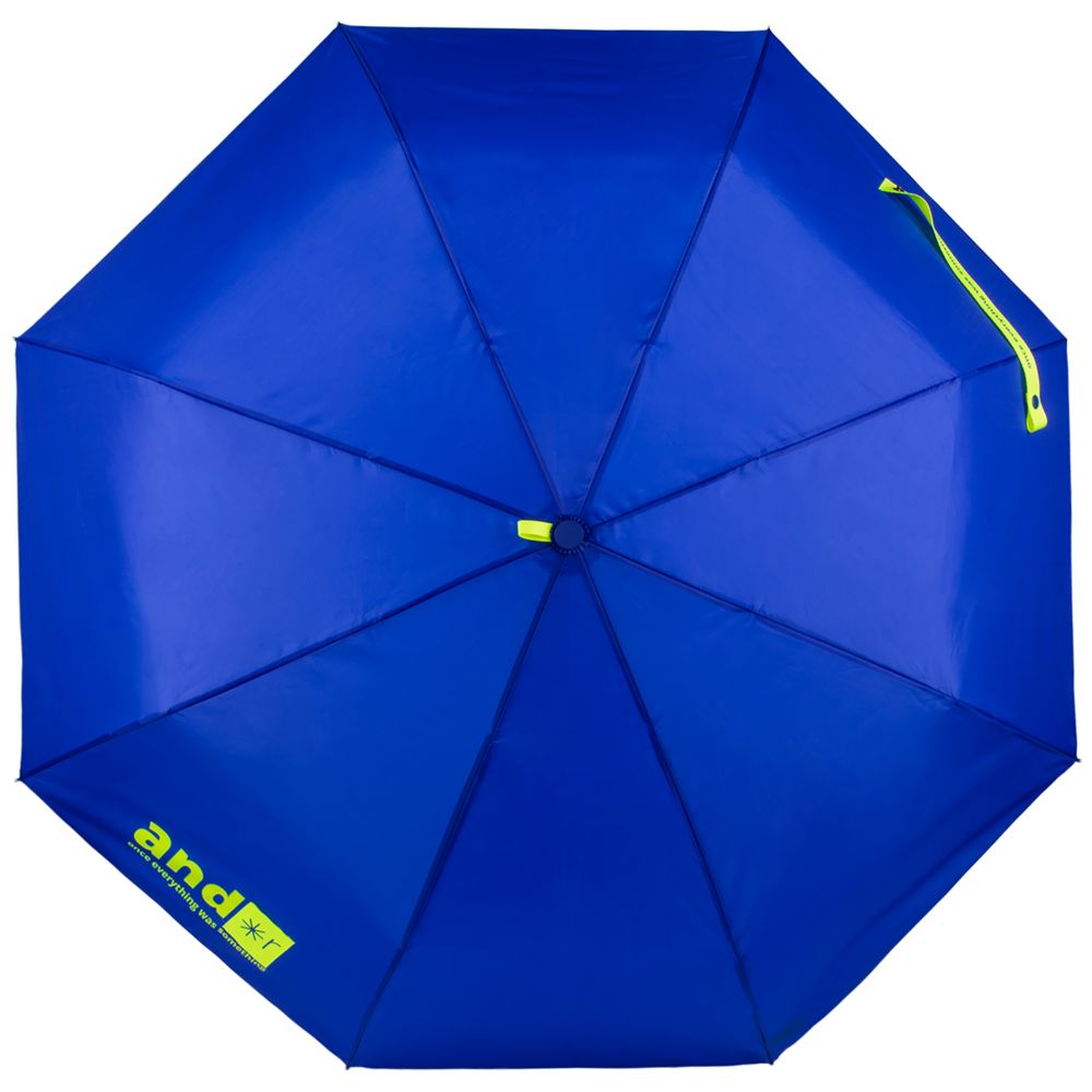 Зонт складной Basic, синий — изображение 4