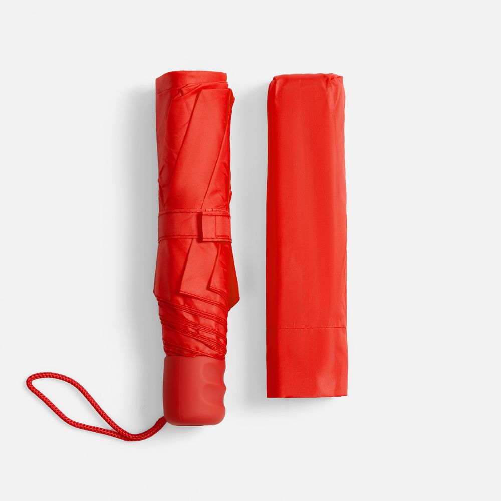 Зонт складной Basic, красный — изображение 3