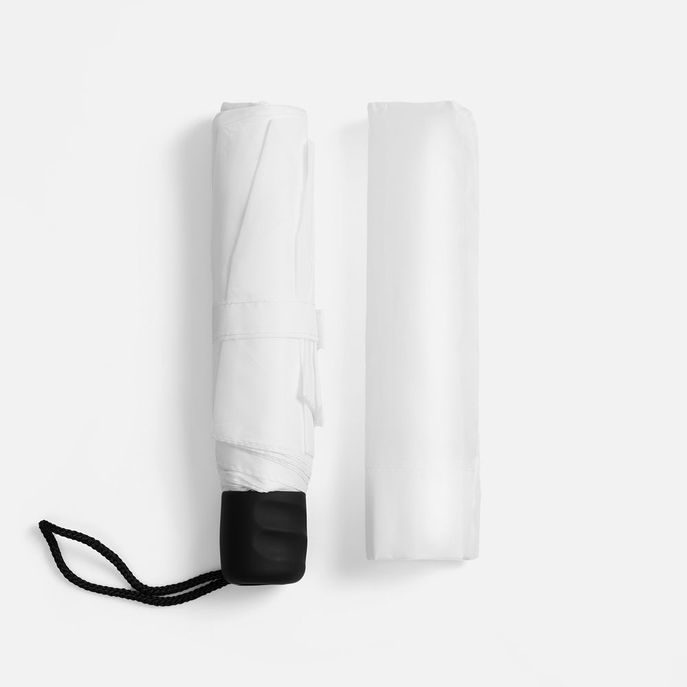 Зонт складной Basic, белый — изображение 4