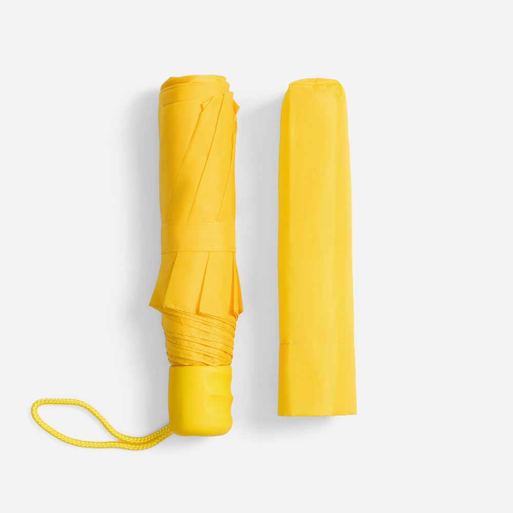 Зонт складной Basic, желтый — изображение 3