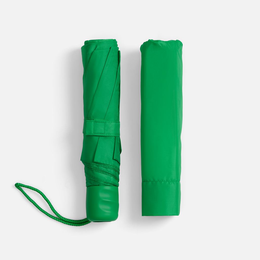 Зонт складной Basic, зеленый — изображение 3