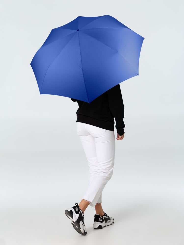 Зонт складной Fiber, ярко-синий — изображение 7