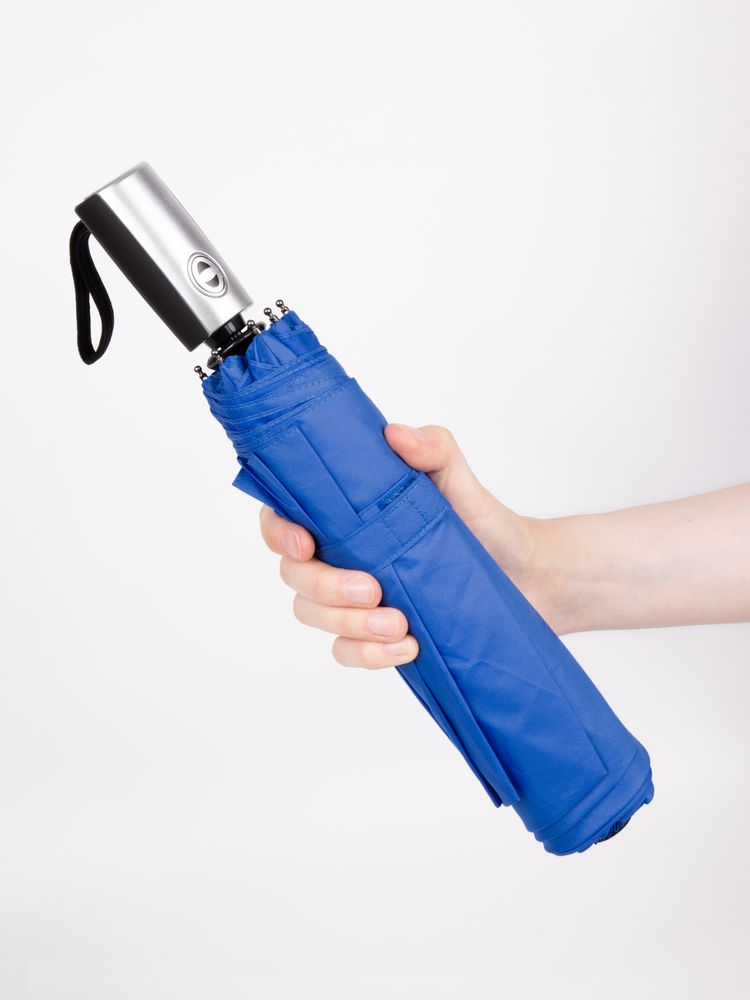 Зонт складной Fiber, ярко-синий — изображение 8