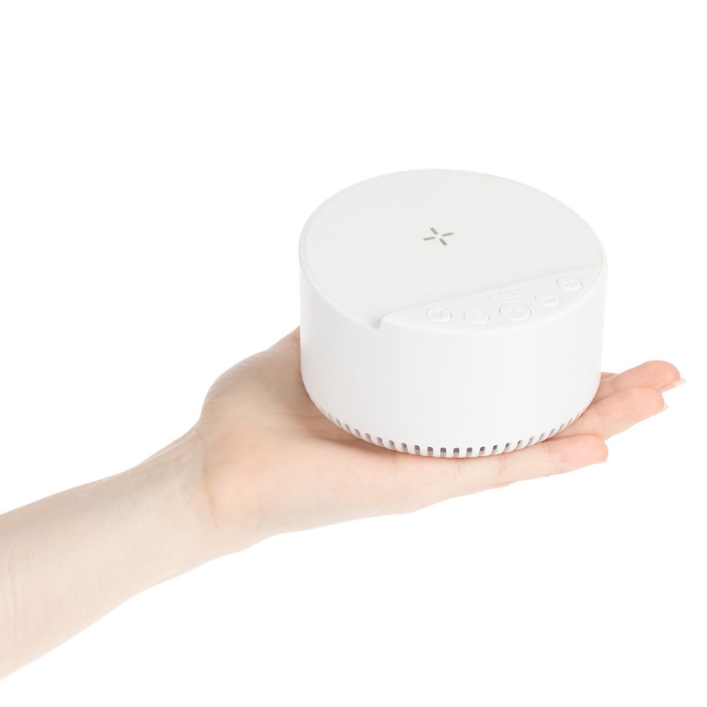 Bluetooth-колонка с беспроводной зарядкой relaxTime, белая — изображение 8