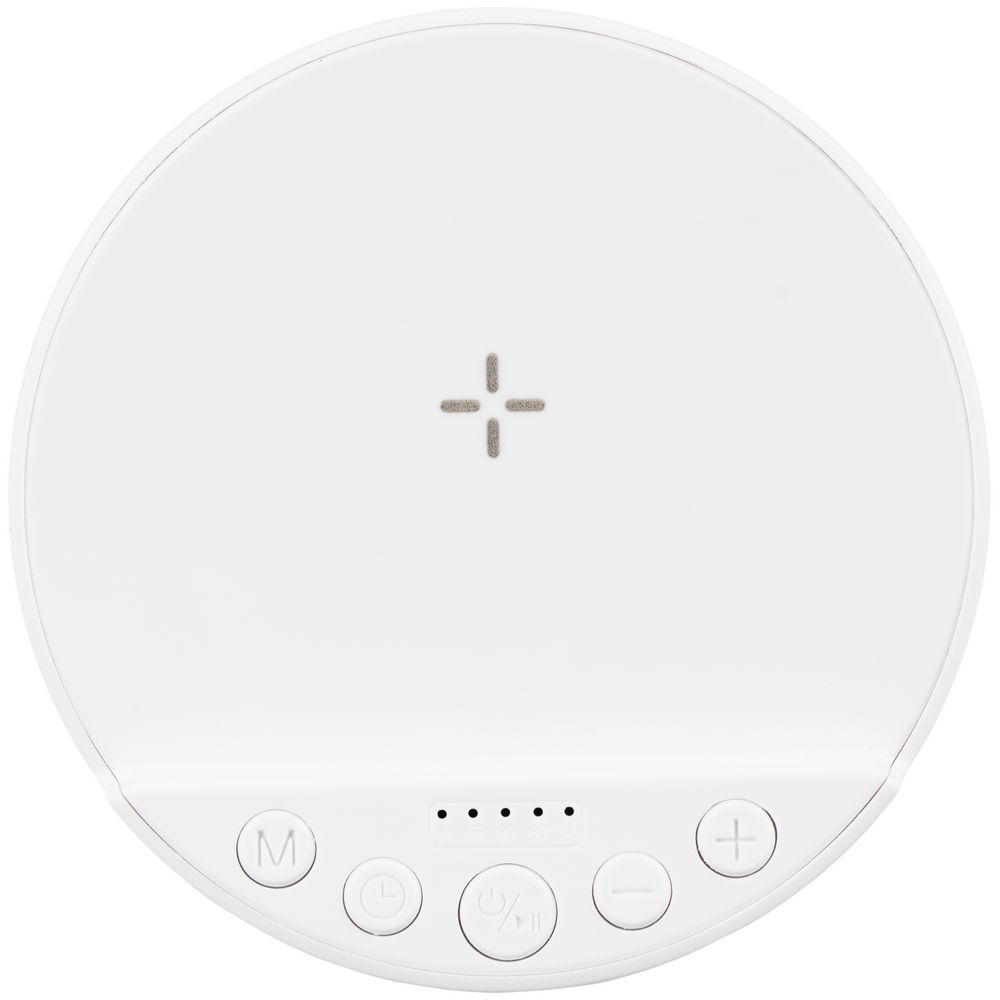 Bluetooth-колонка с беспроводной зарядкой relaxTime, белая — изображение 4