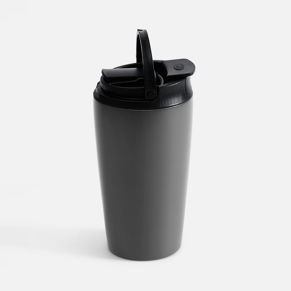 Термостакан с двумя поильниками Duetta, серый — изображение 3