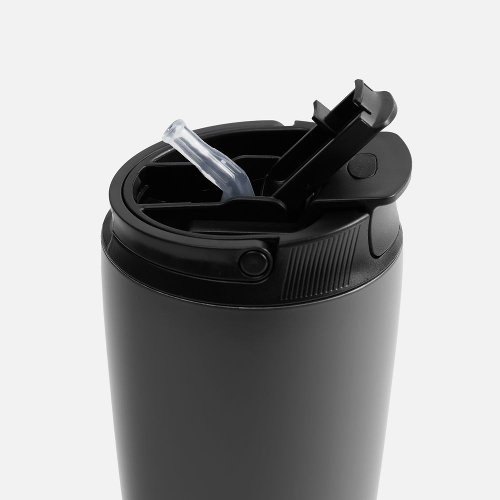 Термостакан с двумя поильниками Duetta, серый — изображение 5