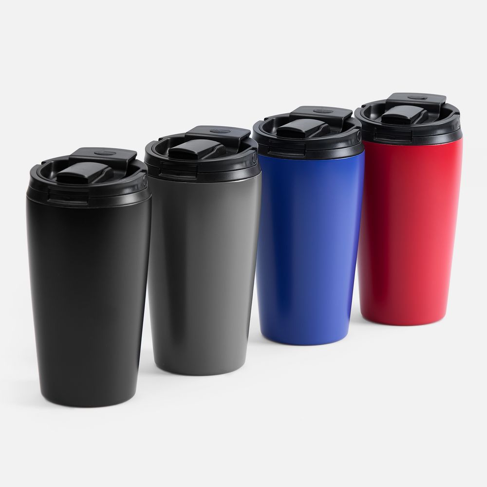 Термостакан с двумя поильниками Duetta, синий — изображение 8