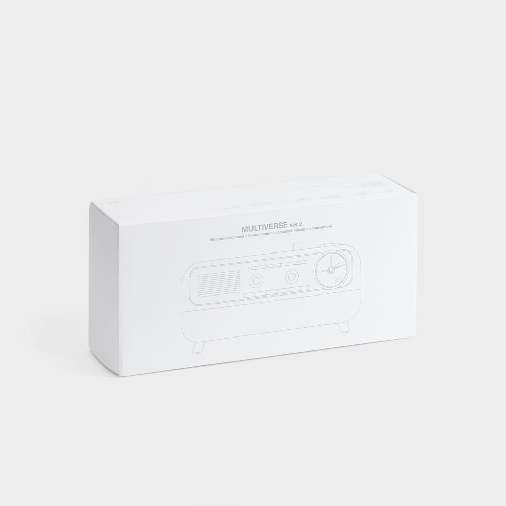 Bluetooth-колонка с беспроводной зарядкой, часами и подсветкой Multiverse, ver.2 — изображение 11