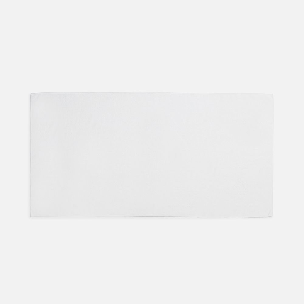 Двустороннее махровое полотенце Nice Print для сублимации, большое, белое — изображение 2