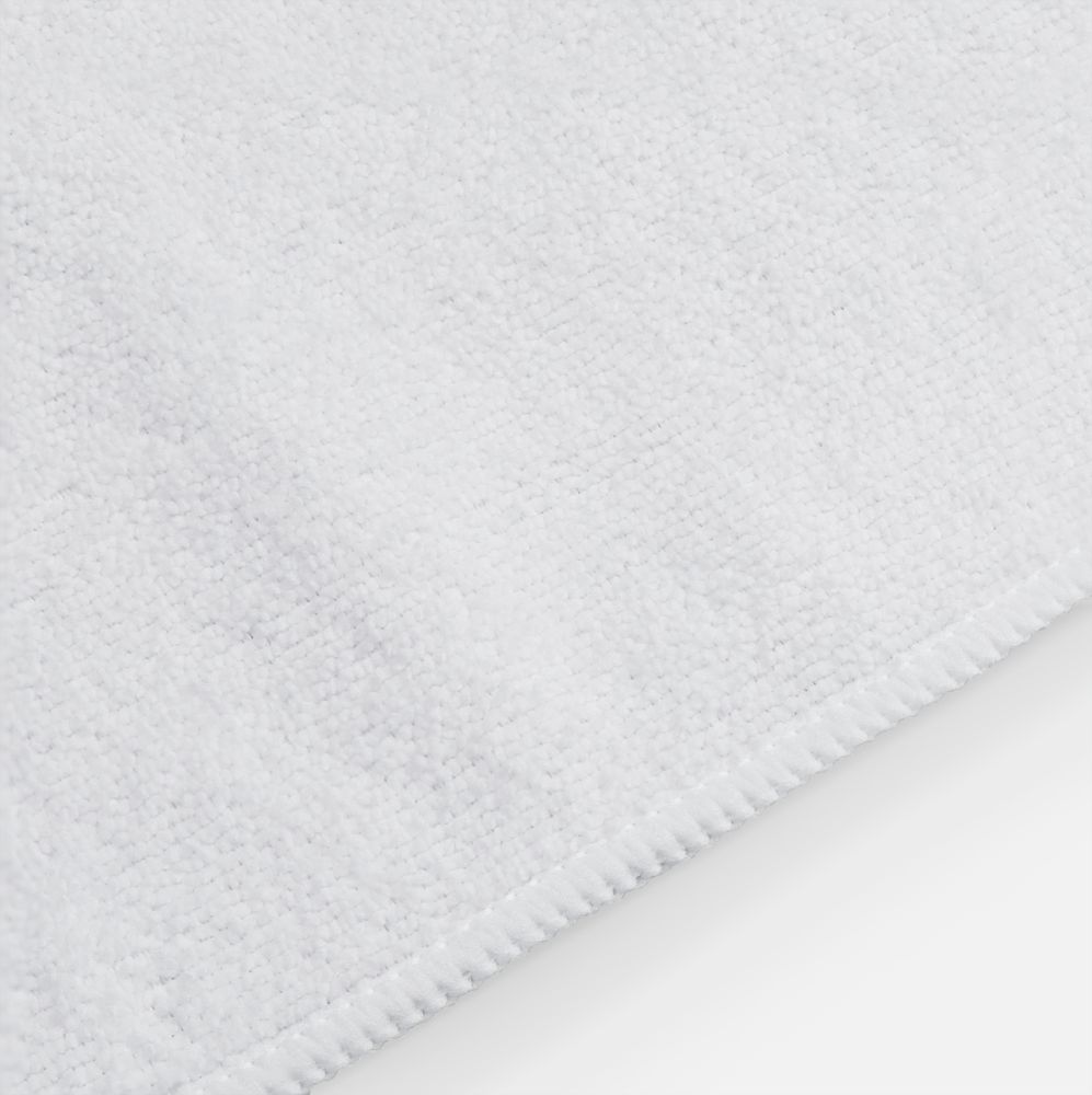 Двустороннее махровое полотенце Nice Print для сублимации, большое, белое — изображение 4