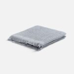 Плед вафельный Elenglect, светло-серый